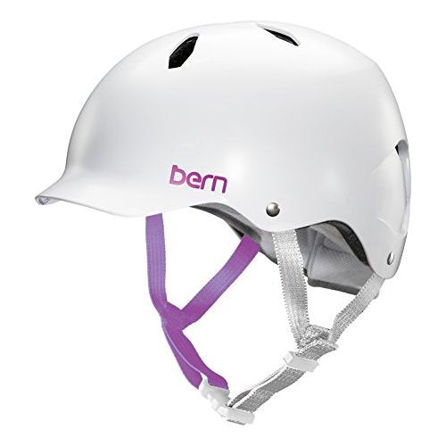 BERN Bandita Helmet Satin White w/ White Liner Women
