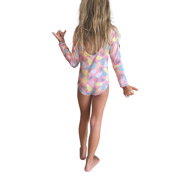 Kyma Onepiece Swimsuit Pink Flowers