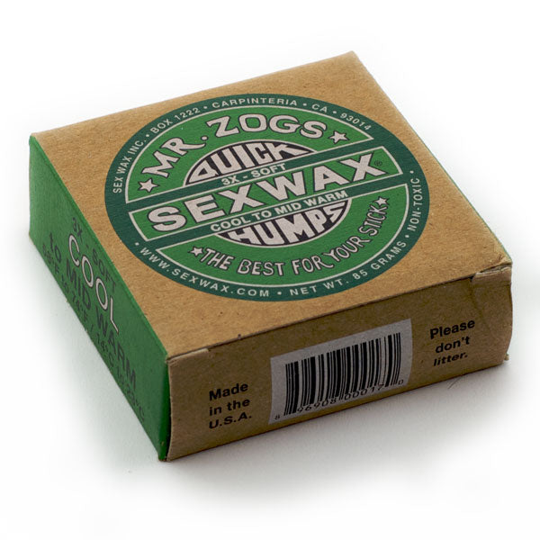 SEXWAX Quick Humps Surf Wax: Eco Box/Cool to Mid Warm