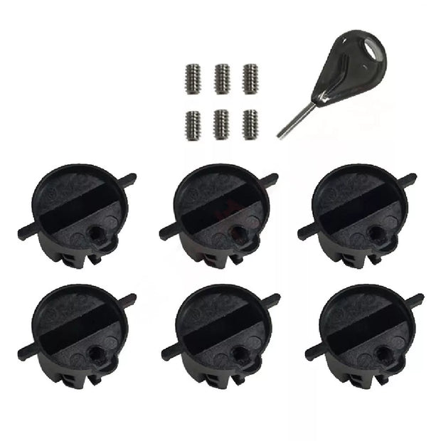 FCS Compatible Fin Plugs Set w/Screws and Fin Key