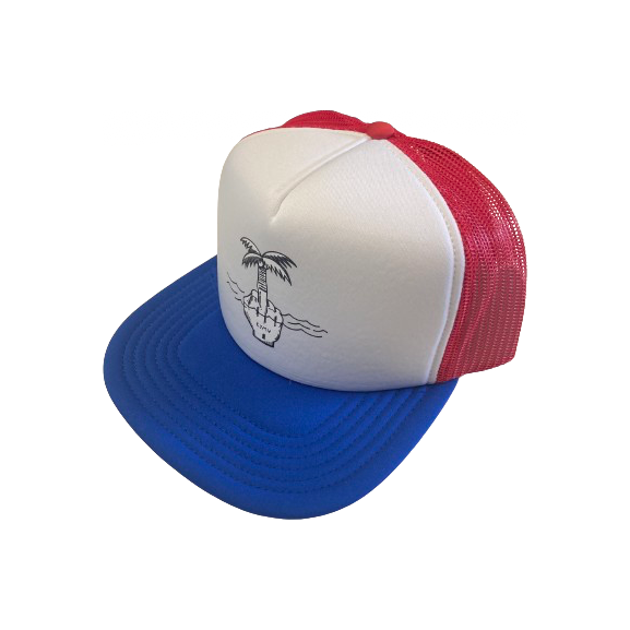 KYMA Trucker Hat Up-Yours Blue-Red
