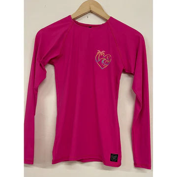 Kyma Long Sleeve UPF 50 Rashguard/Pink Fuschia