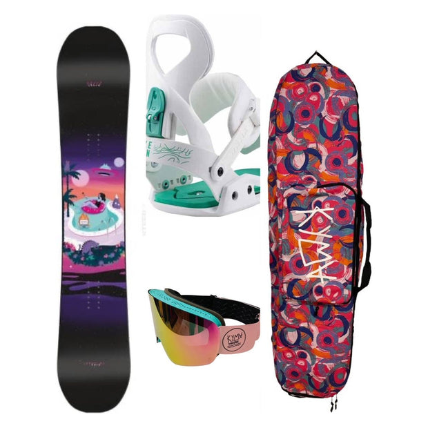 Drake Charm All mountain | Directional Twin Snowboard Package